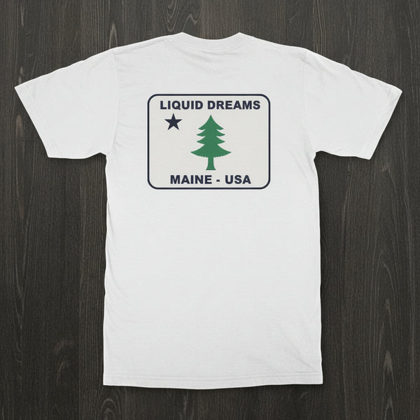 LDS Maine Flag Tee