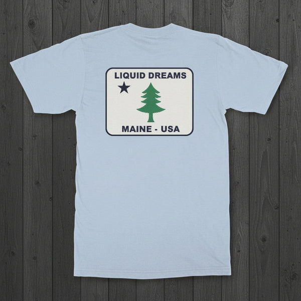LDS Maine Flag Tee