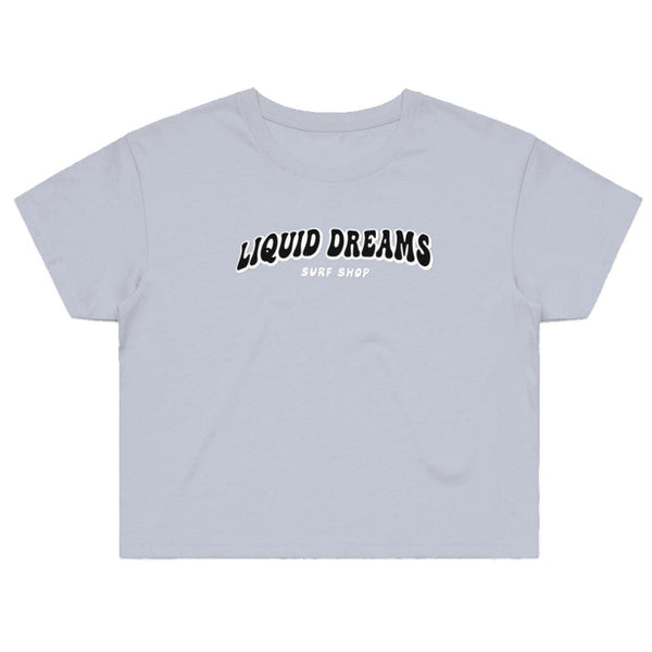 LDS Bubble Font Crop Tee