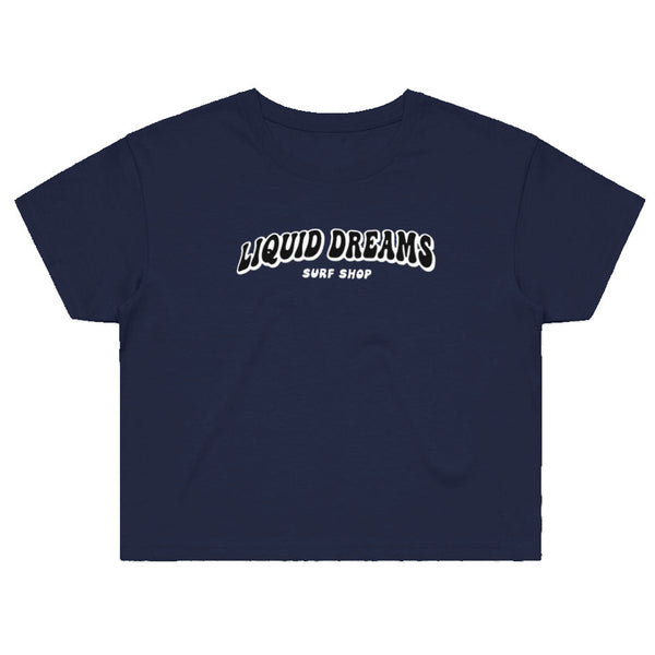 LDS Bubble Font Crop Tee