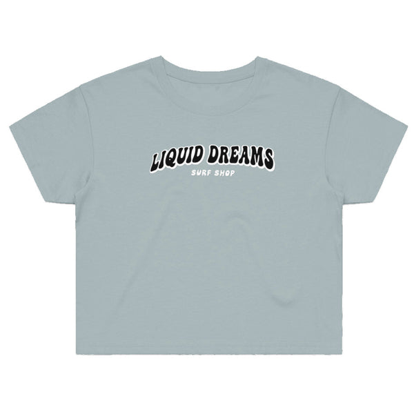 LDS Bubble Font Crop Tee