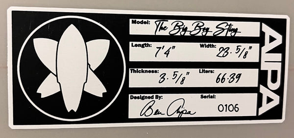 AIPA Big Boy Sting 7’4