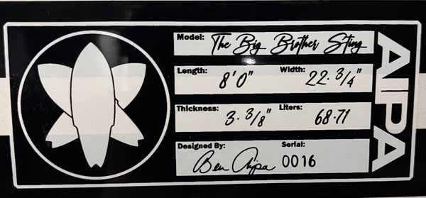 AIPA The Big Brother Sting 8’0