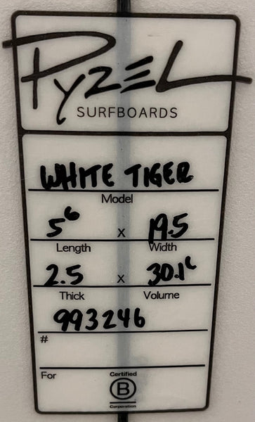 Pyzel White Tiger 5’6
