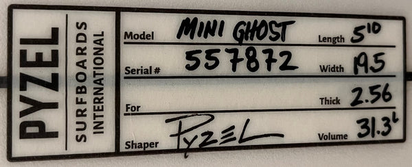 Pyzel Mini Ghost 5’10