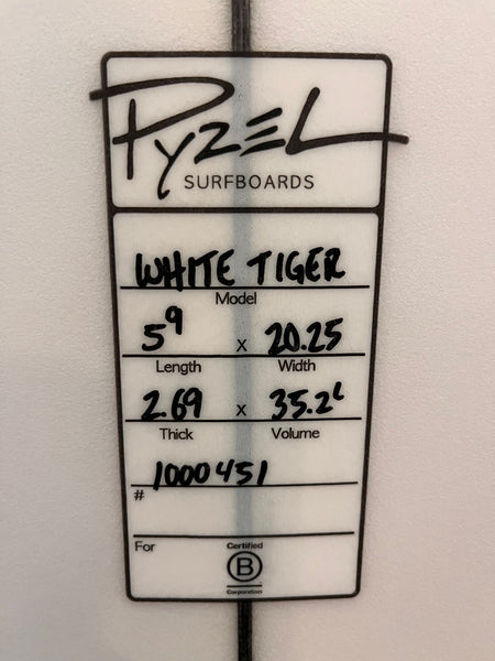 Pyzel White Tiger 5’9