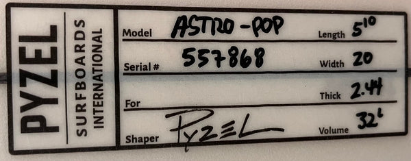 Pyzel Astro Pop 5’10