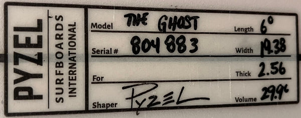 Pyzel Ghost 6’0