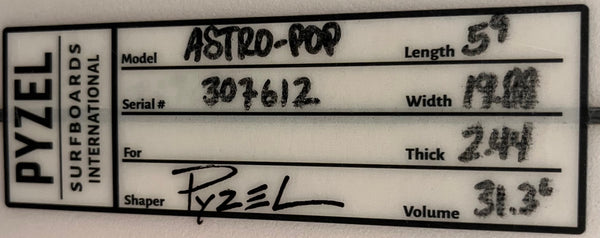 Pyzel Astro Pop 5’9
