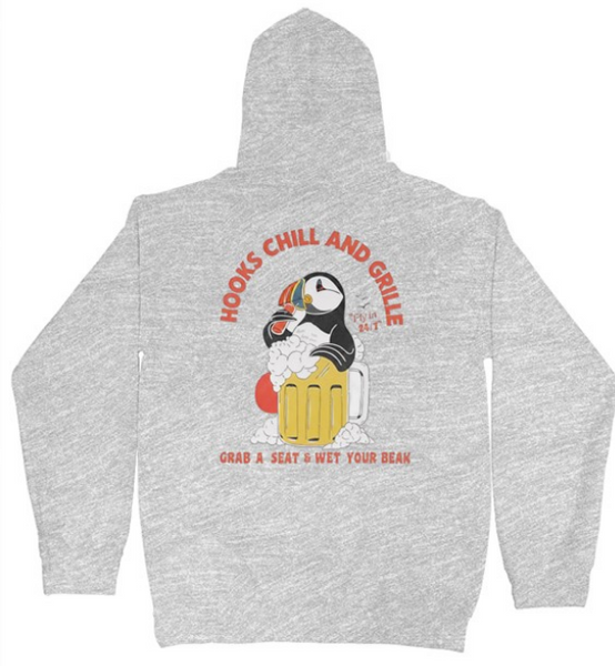 Hooks Happy Hour Puffin Hoodie