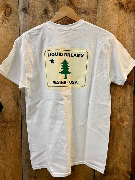 LDS MAINE FLAG TEE